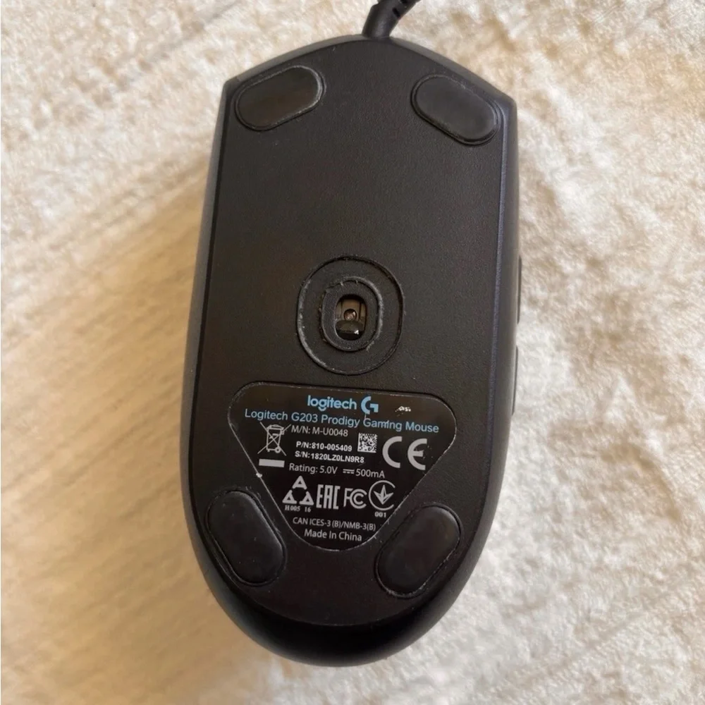 Logitech G203 Lightsync Black Wired Mouse
